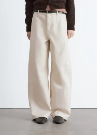 Pantalon ample décontracté en coton