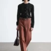 Pantalon ample décontracté en coton