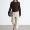 Pantalon ample décontracté en coton