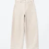 Pantalon ample décontracté en coton