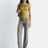 Pantalon droit en laine