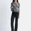 Pantalon droit en laine