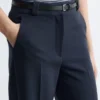 Pantalon droit à plis marqués