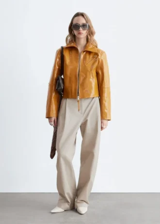 Pantalon en coton à plis
