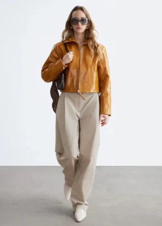 Pantalon en coton à plis