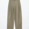 Pantalon en coton à plis