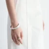 Pantalon en coton à plis marqués