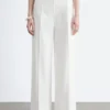 Pantalon en coton à plis marqués