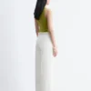 Pantalon en coton à plis marqués