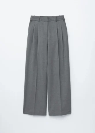 Pantalon en laine ajusté