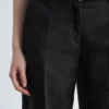 Pantalon en lin ajusté