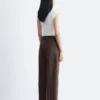 Pantalon en lin ajusté