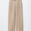Pantalon en lin ajusté