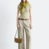 Pantalon en mélange coton-lin