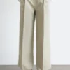 Pantalon en mélange coton-lin