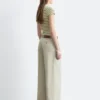 Pantalon en mélange coton-lin