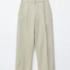 Pantalon en mélange coton-lin
