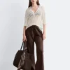 Pantalon en sergé à cordon