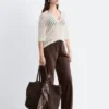 Pantalon en sergé à cordon
