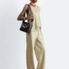 Pantalon en sergé à cordon