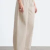 Pantalon en sergé de coton avec cordon de serrage