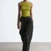 Pantalon à jambes larges