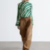 Pantalon à jambes larges