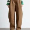 Pantalon à jambes larges