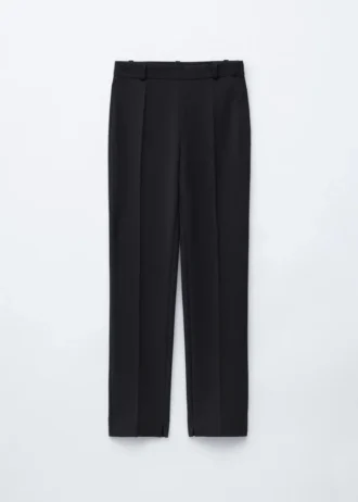 Pantalon slim à plis marqués
