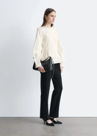 Pantalon sur mesure à plis marqués
