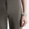Pantalon sur mesure à plis marqués