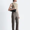 Pantalon sur mesure à plis marqués