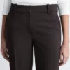 Pantalons évasés à plis marqués