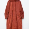 Parka technique à capuche en nylon