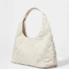 Petit sac cabas en denim avec appliqués