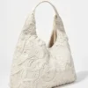 Petit sac cabas en denim avec appliqués