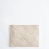 Portefeuille en cuir tressé