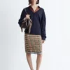 Pull en laine mérinos à col en V