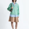 Pull en laine mérinos à col en V