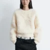 Pull en maille bouclée