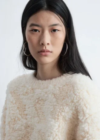 Pull en maille bouclée