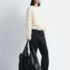 Pull en maille bouclée