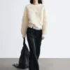 Pull en maille bouclée