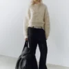 Pull en maille bouclée