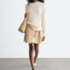Pull en maille de soie et coton