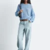 Pull en maille de soie et coton