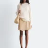 Pull en maille de soie et coton
