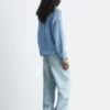 Pull en maille de soie et coton