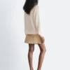 Pull en maille de soie et coton
