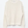 Pull en maille de soie et coton